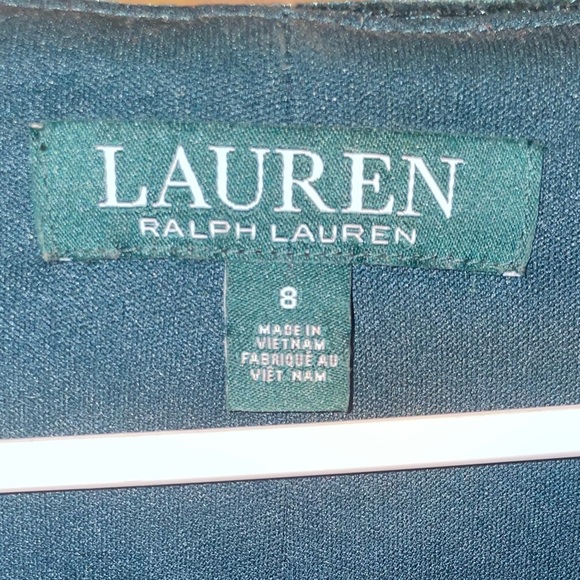 Ralph Lauren Green Velvet Dress - Picture 3 of 5